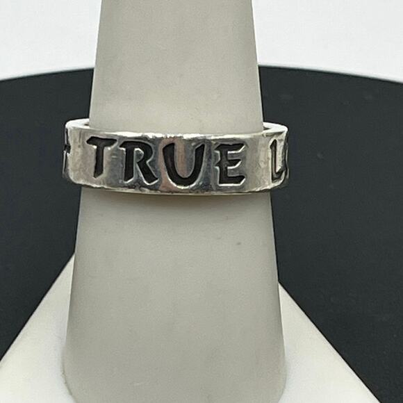 James Avery Sterling Silver True Love Waits Purity Cross Band Ring Sz Small 8.5 - Picture 3 of 11